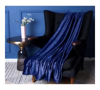 Plaid Polaire Microfibre 125x150 Cm Bella Bleu