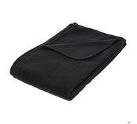 Plaid polaire noir 125x150cm - Atmosphera Créateur d'intérieur