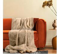 Plaid polaire - Paco Home - 200x240 cm - Beige - Polyester - Lavable à 30°C - Certifié OEKO-TEX - Surface ultra douce