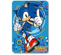 Plaid polaire Sonic Bleu 100 x 140 cm - Couverture