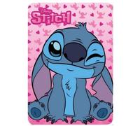 Plaid Polaire Stitch Disney rose 100 x 140 cm - - Rose