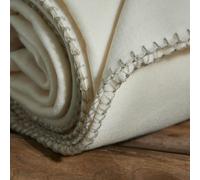 Plaid Polaire Uni 220x240cm Blanc