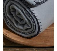 Plaid Polaire Uni 220x240cm Gris