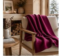 Plaid polaire Uno violet Prune 130x170 cm