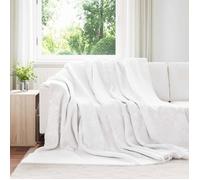 Plaid polaire VIDAXL blanc 240 x 270 cm - Couverture légère et moelleuse
