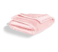 mello - Plaid Polaire 220x240, Plaid Flanelle Doux et Confortable, Couverture Polaire Haute Qualité, Couverture Chaude Canapé, Couvre Lit, Rose