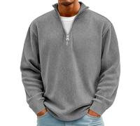 Plaid Polaire Zippé Veste Zippée Homme Oversize Capuche Longue Manches Sherpa Fourrure Grande Pull a Capuche Interieur Laine d'hiver Coton Zippe Sweat Homme Polaire 4XL