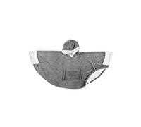 Plaid Poncho à Capuche "Sherpa" 100x150cm Gris Foncé