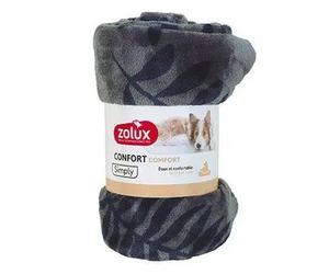 Plaid pour chien cocon motif feuille Zolux Gris 100x75 cm