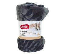 Plaid pour chien cocon motif feuille Zolux Gris 200x150 cm
