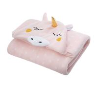 Plaid pour Enfant ""Licorne"" 100x140cm Rose