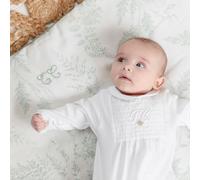 Plaid bébé réversible imprimé Feuillage Vert