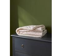 Plaid réversible sherpa et imprimé avril imp marine 100X120