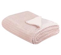 Plaid Roe 150 x 200 cm Couvre-Lit Très Doux Haute Qualité pour Chambre Cosy Bjas