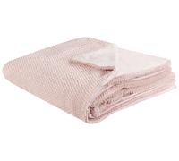 Plaid Rose 200 x 220 cm Couvre-Lit Très Doux Haute Qualité pour Chambre Cosy Bja
