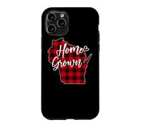 Plaid Rouge à Carreaux Buffalo cultivé à la Maison dans Le Wisconsin, WI State Love Coque pour iPhone 11 Pro