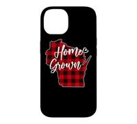 Plaid Rouge à Carreaux Buffalo cultivé à la Maison dans Le Wisconsin, WI State Love Coque pour iPhone 14