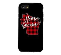 Plaid Rouge à Carreaux Buffalo cultivé à la Maison dans Le Wisconsin, WI State Love Coque pour iPhone SE (2020) / 7/8