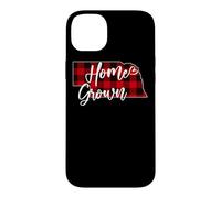 Plaid Rouge à Carreaux Buffalo, cultivé à la Maison, NE State Love Coque pour iPhone 14 Plus