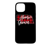 Plaid Rouge à Carreaux Buffalo, cultivé à la Maison, NE State Love Coque pour iPhone 15 Plus