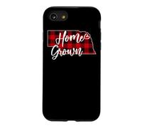 Plaid Rouge à Carreaux Buffalo, cultivé à la Maison, NE State Love Coque pour iPhone SE (2020) / 7/8