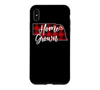 Plaid Rouge à Carreaux Buffalo, cultivé à la Maison, NE State Love Coque pour iPhone XS Max