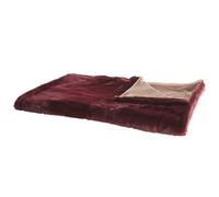 Plaid Rouge Bordeaux 180 X 220 Cm Tantan Rouge