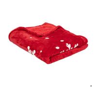 Feeric Lights & Christmas – Plaid de Noël Merry Christmas 130 x 180 cm Rouge