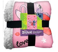 Plaid sherpa Homadict Disney Stich & Angel