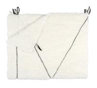 Generique Plaid Sherpa Motif Tresse 130x160 cm M6 Blanc G