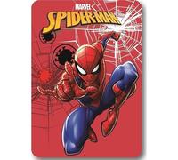 Plaid Spider-Man Officiel Marvel - Couverture Microfibre 100x140 cm - Doux, Chaud, Anti-Peluche - Lavable à 40° - (C)