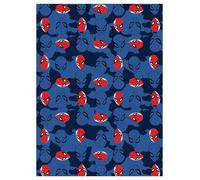 Aymax! Plaid Spiderman 110 x 150 cm Multicolore Lavable en machine