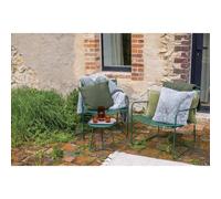 Plaid Stonewashed En Coton Olive 130 X 200