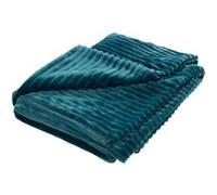Plaid Sultan émeraude 130x170 cm - Amadeus - Bleu - Polyester Bleu G