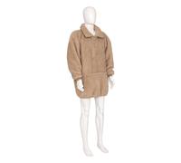 Plaid Sweat en Sherpa "Bouclette" 70x85cm Beige