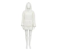 Plaid Sweat Imitation Fourrure "Teddy" 70x106cm Blanc