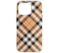 Plaid Tartan Tan Rouge Mode Country Chic City Femmes Printemps Coque pour iPhone 16 Pro