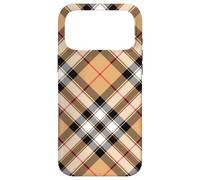 Plaid Tartan Tan Rouge Mode Country Chic City Femmes Printemps Coque pour iPhone 17 Pro Max