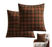 Plaid Throw Pillow Covers 18X18 Inch Fall Dcorations Cushion Rural Covers