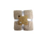 HOME DECO FACTORY - TX8018 - Plaid Nid d'abeille Beige XXL 150X200 cm Textile d'intérieur Jete de Lit Canapé Décoration