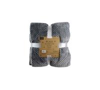 Plaid tie and dye XXL 150 x 200 cm gris