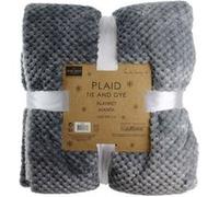 Plaid tie and dye XXL 150 x 200 cm gris