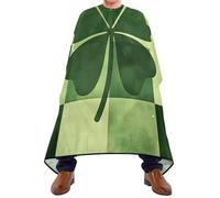 Plaid Trèfle Pour La Saint-Patrick Homme Femme Cape De Barbier Réglable Cape De Coiffure Professionnelle Capes De Coiffeur De Salon Pour Usage Domestique Coupe Et Coloration 168X140Cm