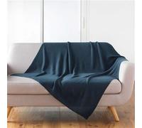 Plaid Tricotine 125x150 cm bleu Bleu G