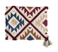 Plaid Tufté Imprimé "Ethnique" 150x200cm Multicolore