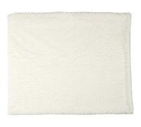 Plaid Ultra Doux 120x150cm Imitation Fourrure Blanche Motifs Géométriques - NASTY - ALTOBUY Blanc G