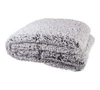 Plaid Ultra Doux 120x150cm Sherpa Gris - FLOKI -