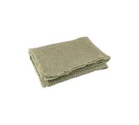 Plaid Uni "Effiloché" 130x180cm Vert