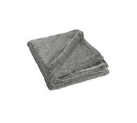 Plaid Uni en Flanelle "Nelia" 125x150cm Gris