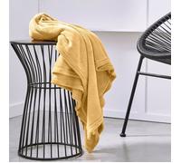 Plaid uni ESSENTIAL - TODAY - Jaune 125x150 cm
